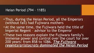 L3-3 Heian Period - The Fujiwara Family