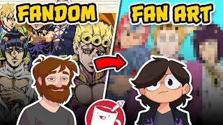 Artists Draw Fan Art of Each Others Fandoms