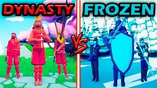 FROZEN KINGDOM vs DYNASTY WARRIORS - Totally Accurate Battle Simulator  TABS