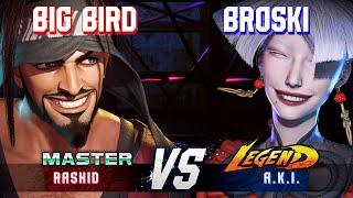 SF6 ▰ BIG BIRD Rashid vs BROSKI A.K.I. ▰ High Level Gameplay