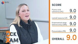 IELTS SPEAKING Mock Exam - Julia from Australia - Band 9.0 Part 1 Part 2 Part 3