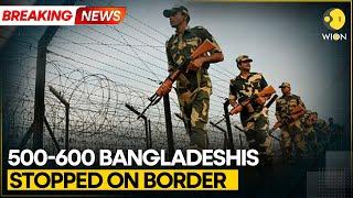 BSF foils bid to illegally enter India  500-600 Bangladeshi stopped on border  WION