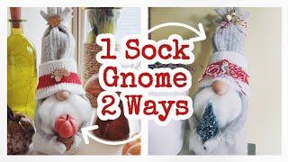 DIY Sock Gnome  Fall & Christmas DIY