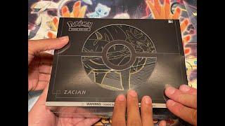 Opening a Zacian Elite Trainer Box Plus