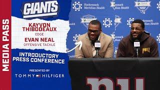 Kayvon Thibodeaux & Evan Neal Introductory Press Conference  New York Giants