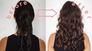 Wavy Hair Method Type 2a2b curls W Not Your Mothers + Denman Brush