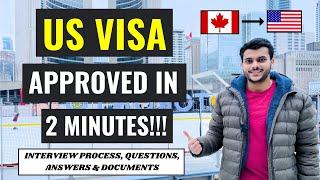 US B1B2 TOURIST VISA INTERVIEW QUESTIONS & WHOLE PROCESS 2024  GOT VISA IN 2 MINUTES 
