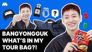 ENG SUB Whats in my TOUR bag with BANG YONGGUK 