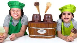 Troy and Izaak DIY Vanilla and Nutella Milk IceCream Videos