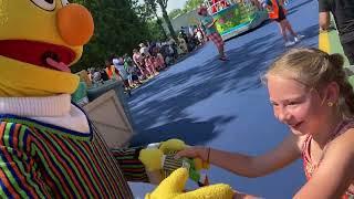 Neighborhood Street Party Parade at Sesame Place Pennsylvania on May 22 2022