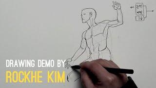 Drawing demonstration by Rockhe Kim