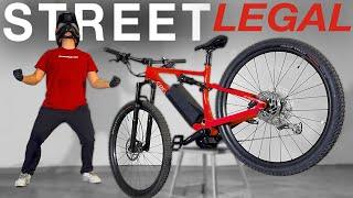 Best Street Legal E-MTB Build  *No License* Electric Mountain Bike DIY