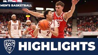 Washington State vs. No. 8 Arizona Mens Basketball Highlights  2023-24 Season