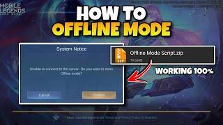 LATEST ML OFFLINE MODE SCRIPT  HOW TO OFFLINE MODE IN MOBILE LEGENDS LATEST PATCH