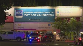 Major police presence outside Kaiser Sunnyside Hospital in Clackamas Oregon