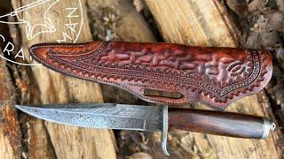 The Damascus Bowie Knife Given to Me by Cy Swan