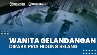 Viral Video Tubuh Wanita Gelandangan Diraba Pria Terekam CCTV Sering Didatangi Beberapa Laki-laki