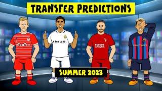 TRANSFER PREDICTIONS - Summer 2023 Bellingham Messi Raphinha Ronaldo Kane Neymar & more