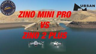 Hubsan Zino Mini Pro vs Hubsan Zino 2 Plus  -  Comparison Flight Test