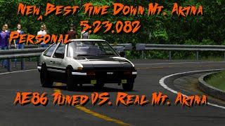 AE86 Tuned VS. Mt. Akina Downhill  Assetto Corsa Touge  Corey Havok