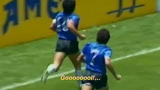 Diego Maradona .. 1986 World Cup .. Argentina - England 2-1 .. Goal of the Century