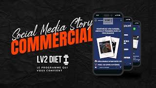 Story Commercial for LV2Diet First Set  Animated Instagram Ads 2021