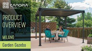 Palram - Canopia  Milano Gazebo - DIY Hardtop Gazebo