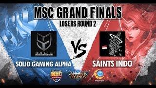 Day2 Solid Gaming Alpha VS Saints Indo MSC Grand Final