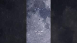 The international space station transit in front of the Moon ️ #iss #moon #telescope