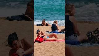 Beach View #shortsvideo #barcelonabeach #barcelonetabeach