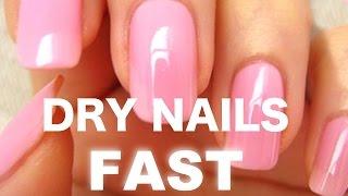 How to dry your nails FAST 1 minute