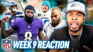 Week 9 Reaction Rams-Seahawks Lions-Packers Cowboys-Falcons Broncos-Ravens  Richard Sherman NFL