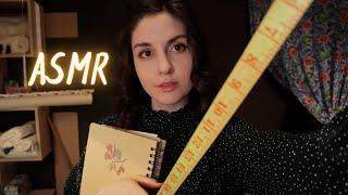 АСМР Ателье  Тихий голос визуальные триггеры мерки  ASMR Tailor Roleplay