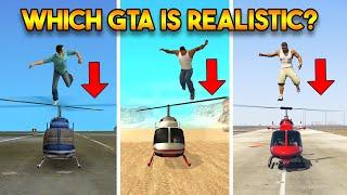 WHICH GTA IS MORE REALISTIC? COMPARING GTA 5 GTA 4 GTA SAN ANDREAS GTA VC GTA 3