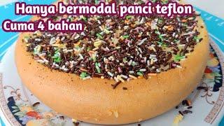 Bolu panci  4 bahan tanpa pengembang super lembut