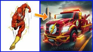 AVENGERS But TOW TRUCKS  all Marvel & DC characters 2024 #AI #superhero