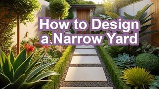 How to Create a Landscape Layout real narrow garden example