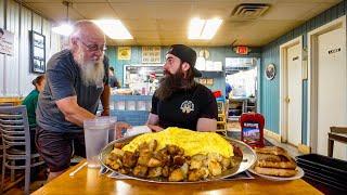 I ORDERED THE WOLVERINE CHALLENGE IN A PACKED RESTAURANT IN CLEVELAND  BeardMeatsFood