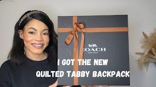 I GOT THE COACH TABBY BACKPACK 