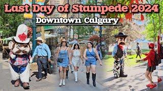 Calgary Stampede 2024 Last Day at Downtown Calgary Alberta Canada #stampede #calgary #canada