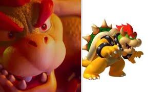 Mario characters video games vs movie