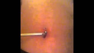 Navel play with a screwdriver