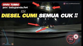 GEMPURAN CUMI-CUMI DARAT SEPANJANG JALAN TOL  DIESEL FUN RUN