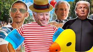 Biden & The Gang Pool Day AI Presidents Meme