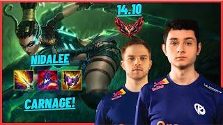 KCB 113 & KCB ABBE NIDALEE VS KARTHUS JGL DOUBLE KILL CARNAGE - EUW GRANDMASTER - PATCH 14.10