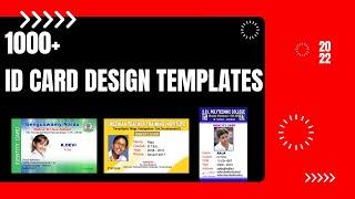 1000+ ID card Design Templates - College  School ID card design Template - Office ID Cards