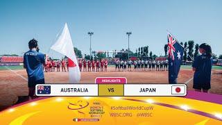 Highlights  Game 1 Australia vs Japan  2024 WBSC Women’s Softball World Cup - Finals