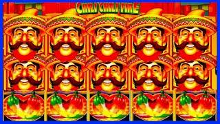 JACKPOT HANDPAY$450 BETSCHILI CHILI FIRE HIGH LIMIT SLOT MACHINE BUENO DINERO MUSEUM SLOTS