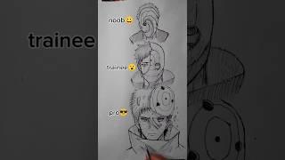 how to draw Obito Uchiha