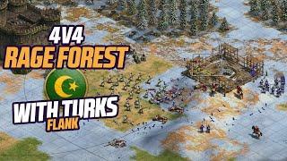 4v4 Rage Forest with Turks Flank